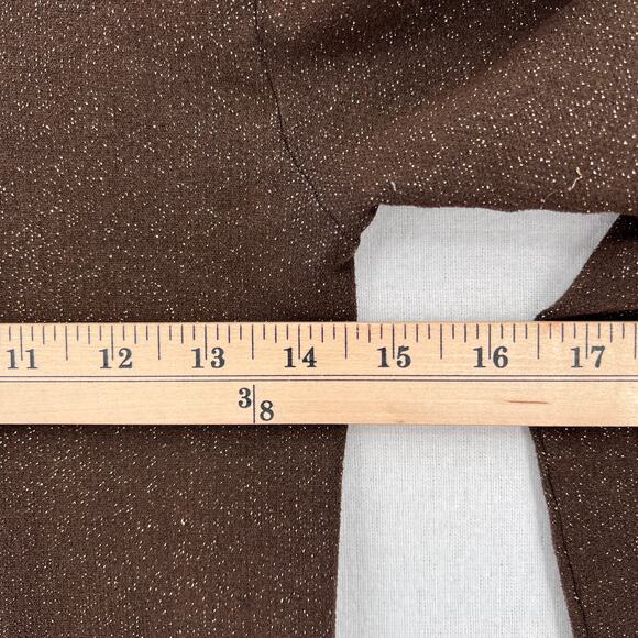 MAX MARA BODYWEAR Stretch Knit Layering Top Womens Large Brown Gold 3/4 Sleeve - Picture 10 of 11